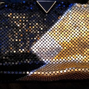 Vintage Metallic Sequin Party Purse